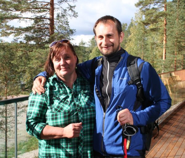 Sirpa Arvonen, „máma“ Nordic Walking, a Miroslav Mira